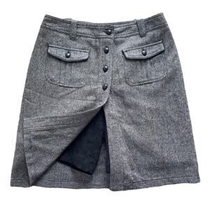 Marie-Valois Paris Tweed Wool Blend Corduroy Golf Skort Skirt Shorts Size 38